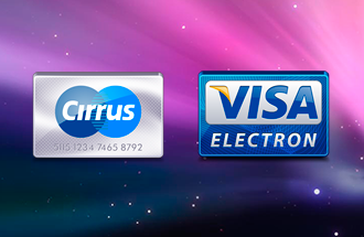 Пластиковые карты VISA Electron и Cirrus Maestro